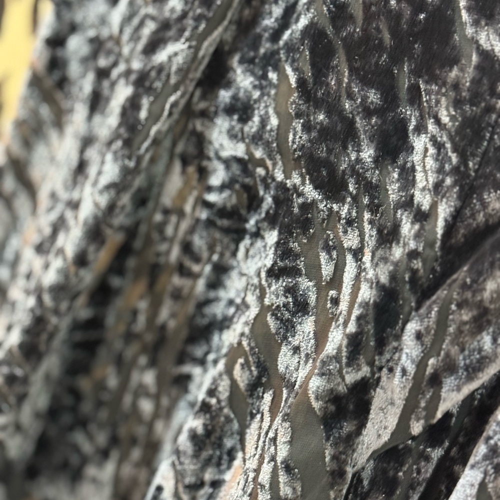 Ecote Black Velvet Patterned Jacket - image 2